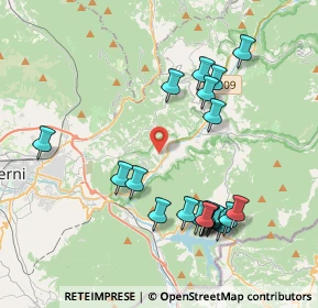 Mappa Via del Colle, 05100 Terni TR, Italia (4.3375)