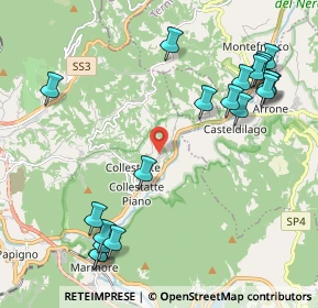 Mappa Via del Colle, 05100 Terni TR, Italia (2.6985)