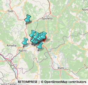 Mappa Via Piscine di Crapiano, 05100 Terni TR, Italia (8.89857)