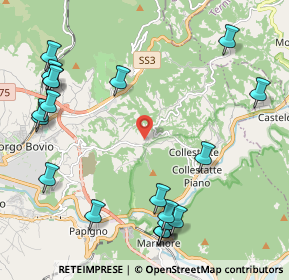 Mappa Via Piscine di Crapiano, 05100 Terni TR, Italia (2.84)