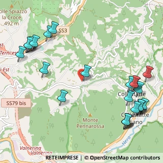 Mappa Via Piscine di Crapiano, 05100 Terni TR, Italia (1.55)