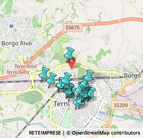 Mappa Via Adriano Garofoli, 05100 Terni TR, Italia (0.844)