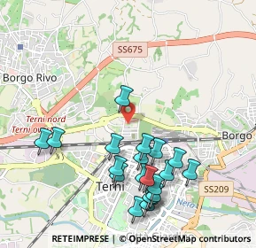 Mappa Via Adriano Garofoli, 05100 Terni TR, Italia (1.1205)