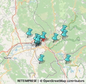 Mappa Via dei Forgiatori, 05100 Terni TR, Italia (5.11083)