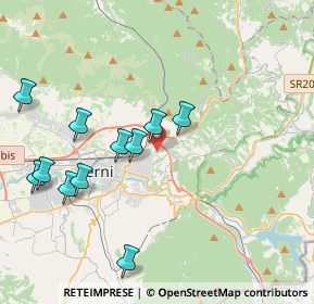 Mappa Via dei Forgiatori, 05100 Terni TR, Italia (4.36636)