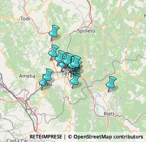 Mappa Strada della Civitella, 05100 Terni TR, Italia (7.51333)