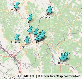 Mappa Strada della Civitella, 05100 Terni TR, Italia (13.9675)