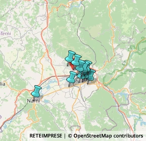 Mappa Via del Fagiano, 05100 Terni TR, Italia (3.36545)