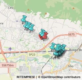 Mappa Via del Fagiano, 05100 Terni TR, Italia (1.7375)