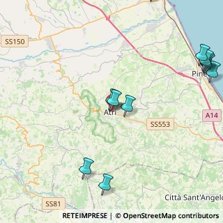 Mappa Via Baiocchi Pietro, 64032 Atri TE, Italia (5.80909)