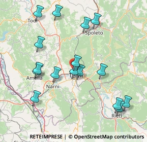 Mappa Via della Rondine, 05100 Terni TR, Italia (17.45563)