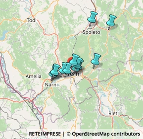 Mappa Via della Rondine, 05100 Terni TR, Italia (8.73833)