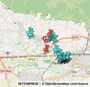 Mappa Via della Rondine, 05100 Terni TR, Italia (1.7485)