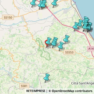 Mappa Viale delle Clarisse, 64032 Atri TE, Italia (6.0965)