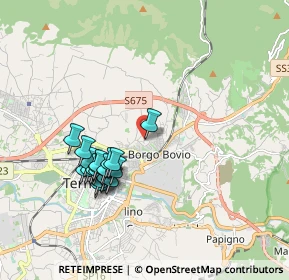 Mappa Via Carnano, 05100 Terni TR, Italia (1.8185)
