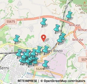 Mappa Via Carnano, 05100 Terni TR, Italia (1.126)