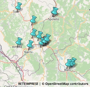 Mappa Via Carnano, 05100 Terni TR, Italia (13.93313)