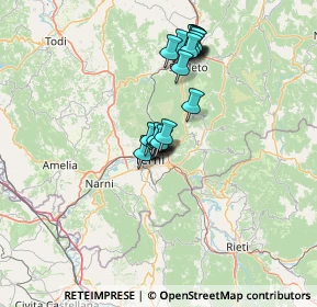 Mappa Via Carnano, 05100 Terni TR, Italia (11.6485)