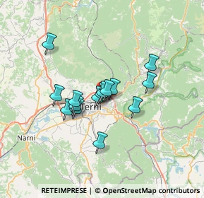 Mappa Via Carnano, 05100 Terni TR, Italia (5.21467)