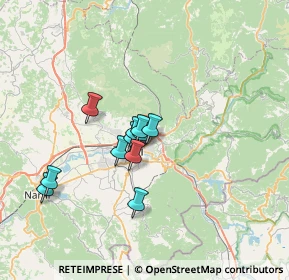Mappa Via Carnano, 05100 Terni TR, Italia (5.28273)