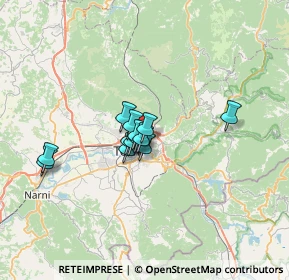 Mappa Via Carnano, 05100 Terni TR, Italia (4.32692)