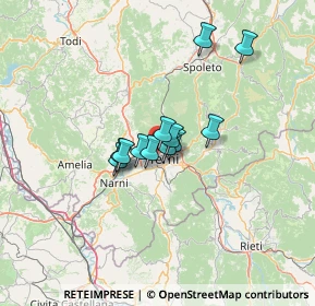 Mappa Via Ponte le Cave, 05100 Terni TR, Italia (8.60167)