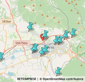 Mappa Via Ponte le Cave, 05100 Terni TR, Italia (3.92833)