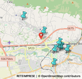 Mappa Via Ponte le Cave, 05100 Terni TR, Italia (2.38)