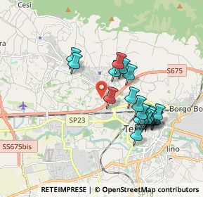 Mappa Via Ponte le Cave, 05100 Terni TR, Italia (1.7065)