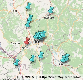 Mappa Via Monte Vettore, 05100 Terni TR, Italia (14.67765)