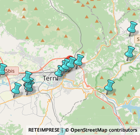 Mappa Via Monte Vettore, 05100 Terni TR, Italia (4.85786)