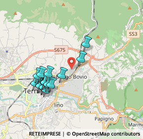 Mappa Via Monte Vettore, 05100 Terni TR, Italia (1.89)