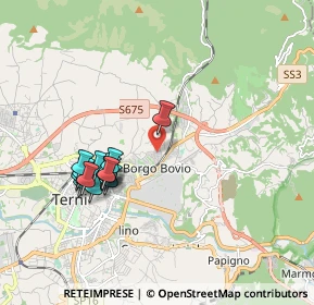 Mappa Via Monte Vettore, 05100 Terni TR, Italia (1.86143)