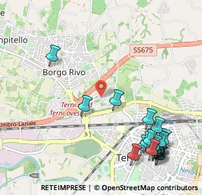 Mappa Via Ottorino Respighi, 05100 Terni TR, Italia (1.431)