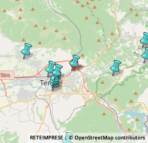 Mappa Via Carnia, 05100 Terni TR, Italia (4.43273)