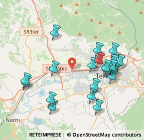 Mappa Strada di Casanova, 05100 Terni TR, Italia (4.275)