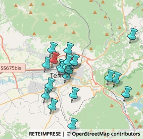 Mappa Via Campania, 05100 Terni TR, Italia (3.3365)