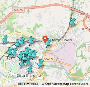 Mappa Via Campania, 05100 Terni TR, Italia (1.269)