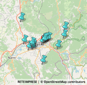 Mappa Via Campania, 05100 Terni TR, Italia (4.966)