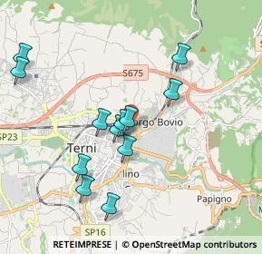 Mappa Via Campania, 05100 Terni TR, Italia (1.955)