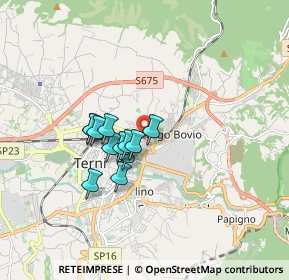 Mappa Via Campania, 05100 Terni TR, Italia (1.25833)