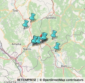 Mappa Via Campania, 05100 Terni TR, Italia (7.82182)