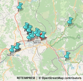 Mappa Via Donatori di Organi, 05100 Terni TR, Italia (7.78875)