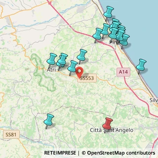 Mappa SS 553 Km 29, 64032 Atri TE, Italia (5.121)