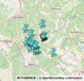 Mappa Via Aldo Moro, 02016 Leonessa RI, Italia (8.6635)