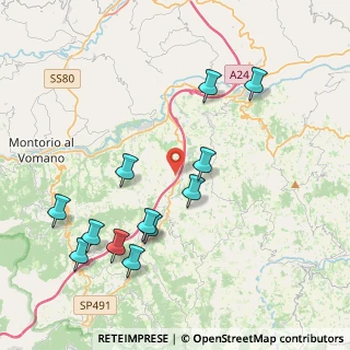 Mappa SS491, 64042 Montorio al Vomano TE, Italia (4.57167)