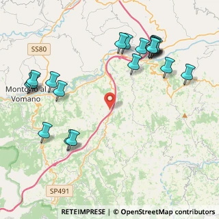 Mappa SS491, 64042 Montorio al Vomano TE, Italia (5.333)