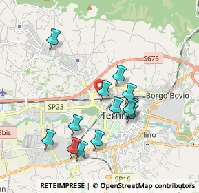 Mappa Via Donato Bramante, 05100 Terni TR, Italia (1.81077)