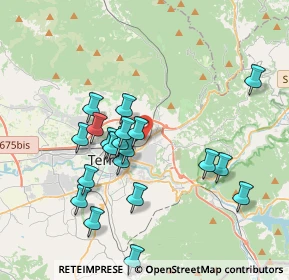 Mappa Via Monte Cimino, 05100 Terni TR, Italia (3.799)