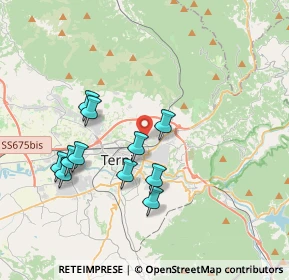 Mappa Strada di Rosaro, 05100 Terni TR, Italia (3.67091)